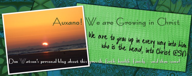 Auxano!   We are Growing in Christ